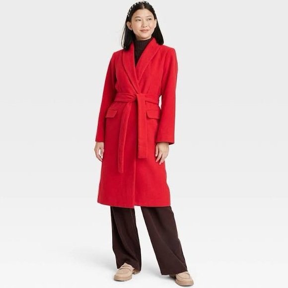 a new day Women's Vibrant Red Coat - Picture 2 of 2